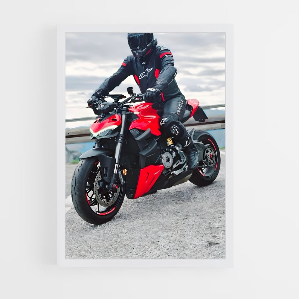 Poster Streetfighter v2 Intrépide – affiche Ducati (vue 3)